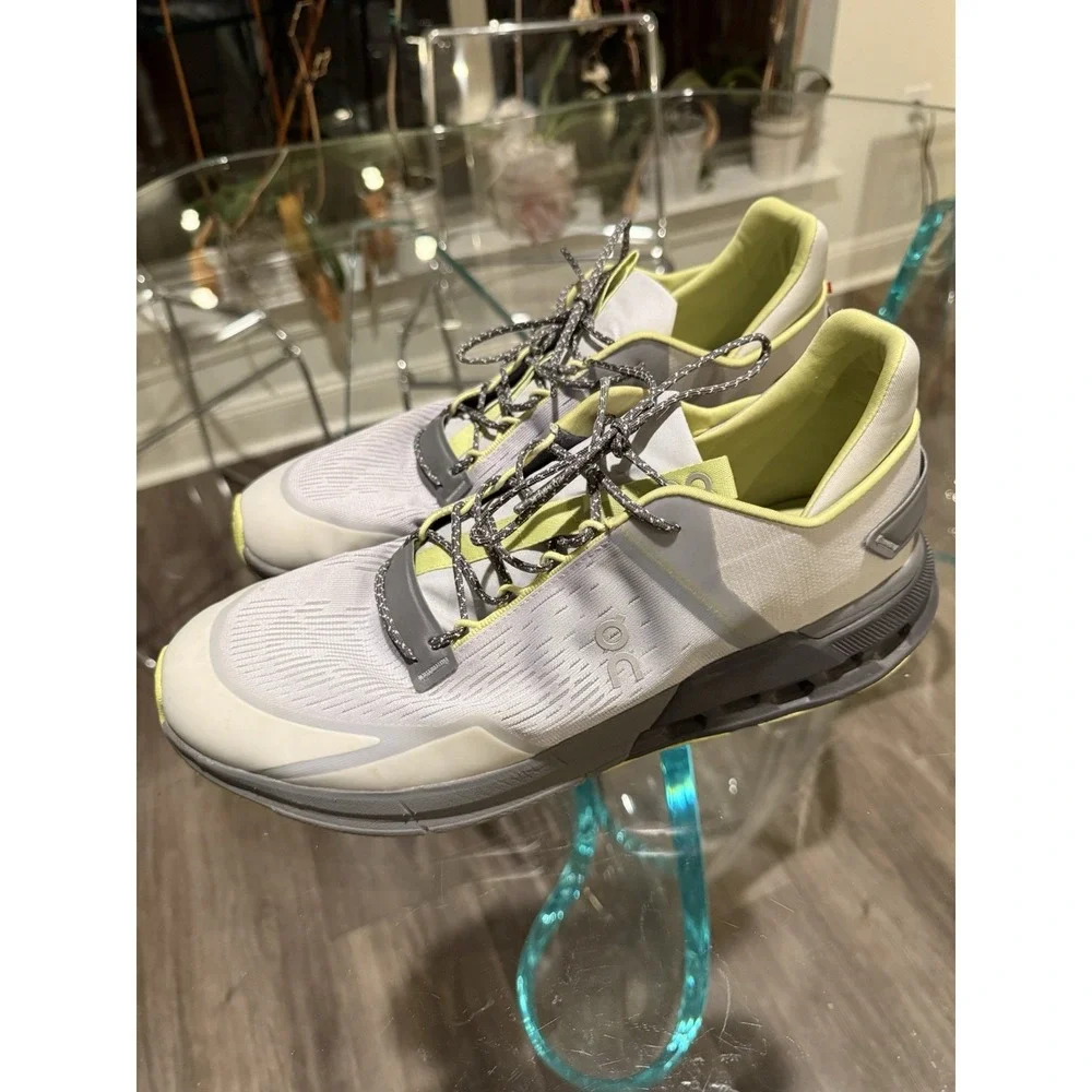 On Cloudnova Flux Shoes Mens 13 Glacier Zest‎ Running Athletic Sneakers Cloud